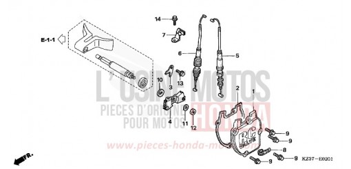 VOLET SOUPAPE (CR250R5-7) CR250R5 de 2005